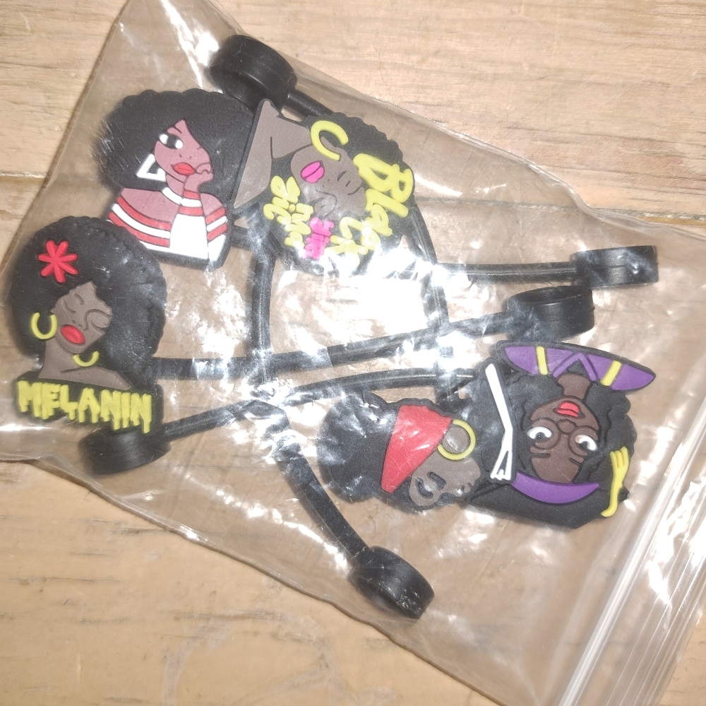 5 Melanin Straw Toppers